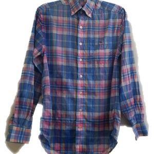 Vineyard vines classic fit Tucker blue plaid sz XS